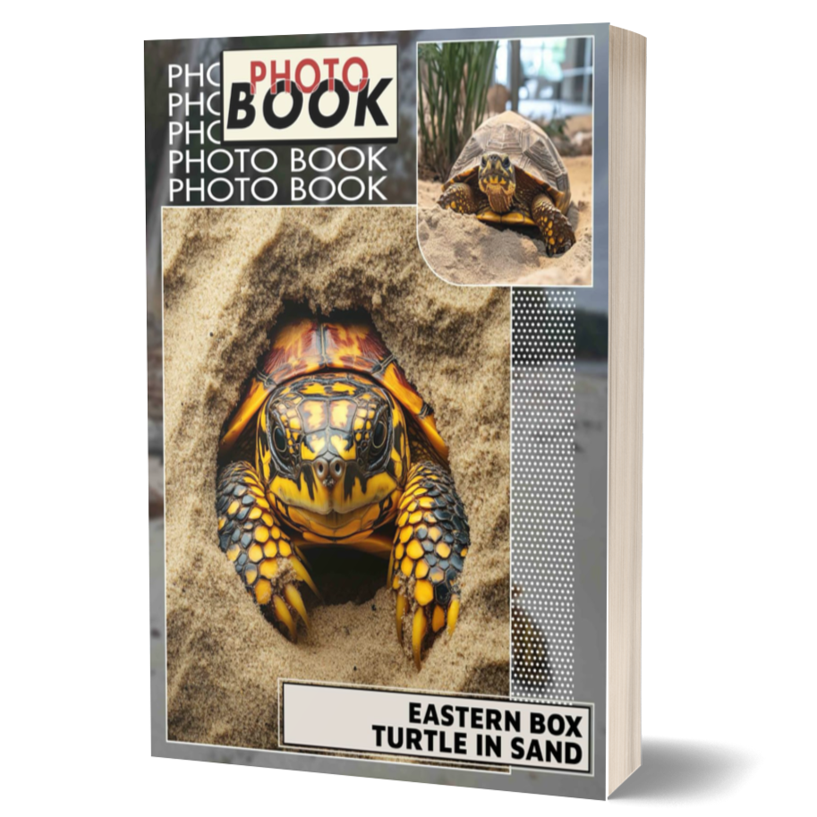 Eastern Box Turtle in Sand Photo Book: Explore 40 Stunning Images of This Unique Turtle in Its Natural Sand Habitat
