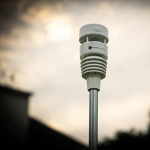 Estação Meteorológica Inteligente Profissional Ambient Weather Ultrassônica WS-5000, Alimentação por Cabo