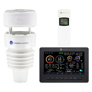 Estação Meteorológica Inteligente Profissional Ambient Weather Ultrassônica WS-5000, Alimentação por Cabo