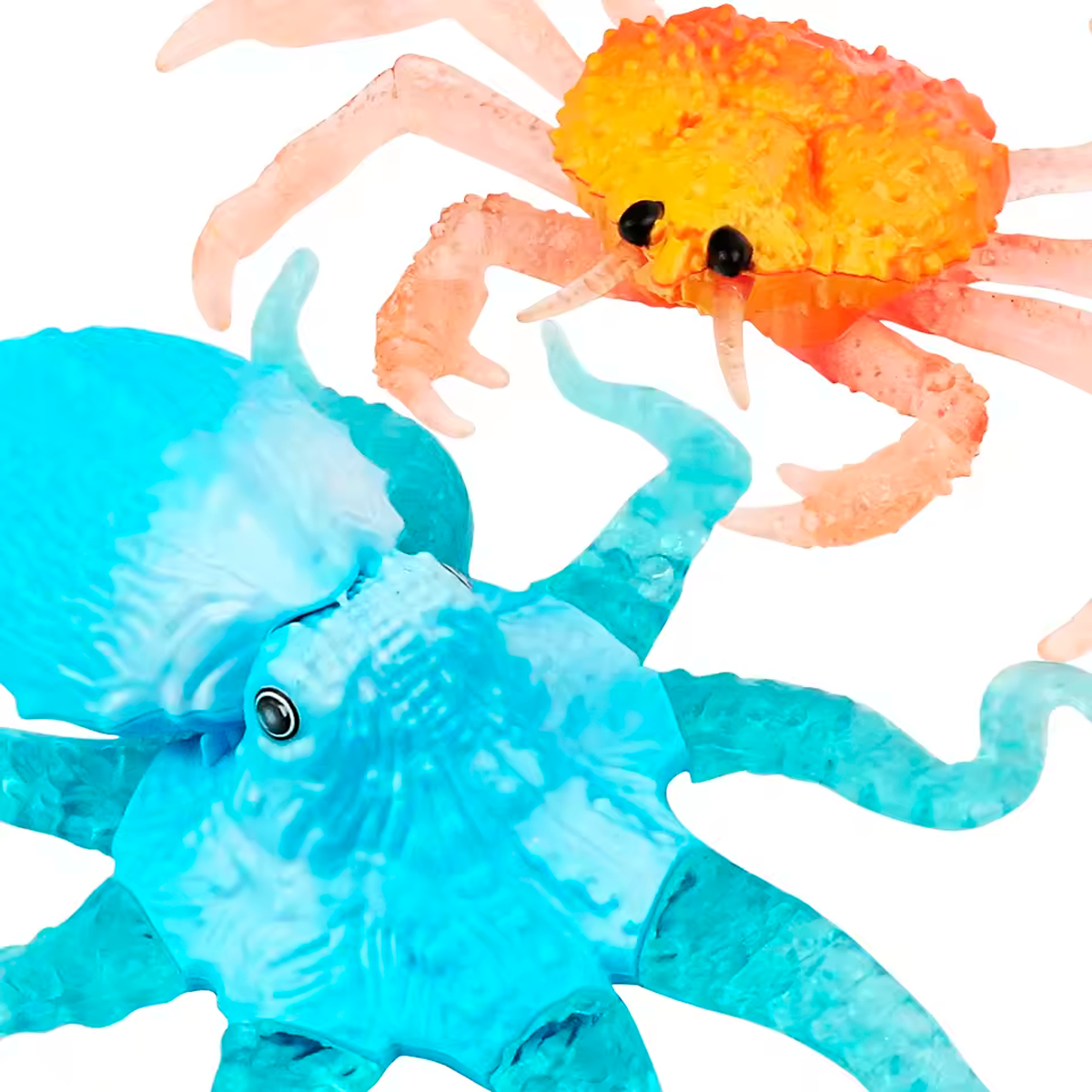Juguete de Simulación en Silicona de Pulpo y Cangrejo (+3)
