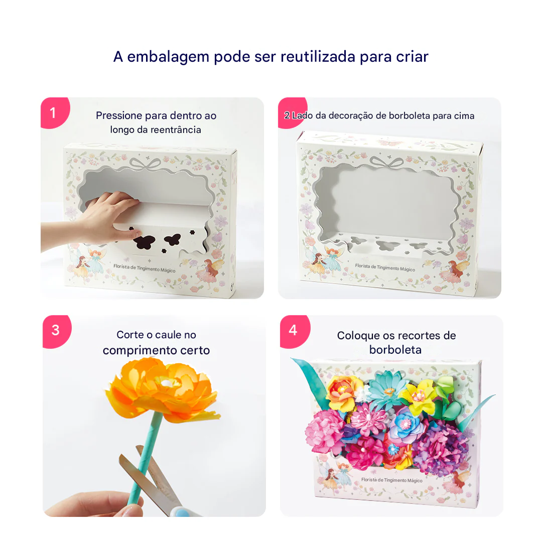 Kit Criativo Magic Dyeing Florist 77 Peças (+6)