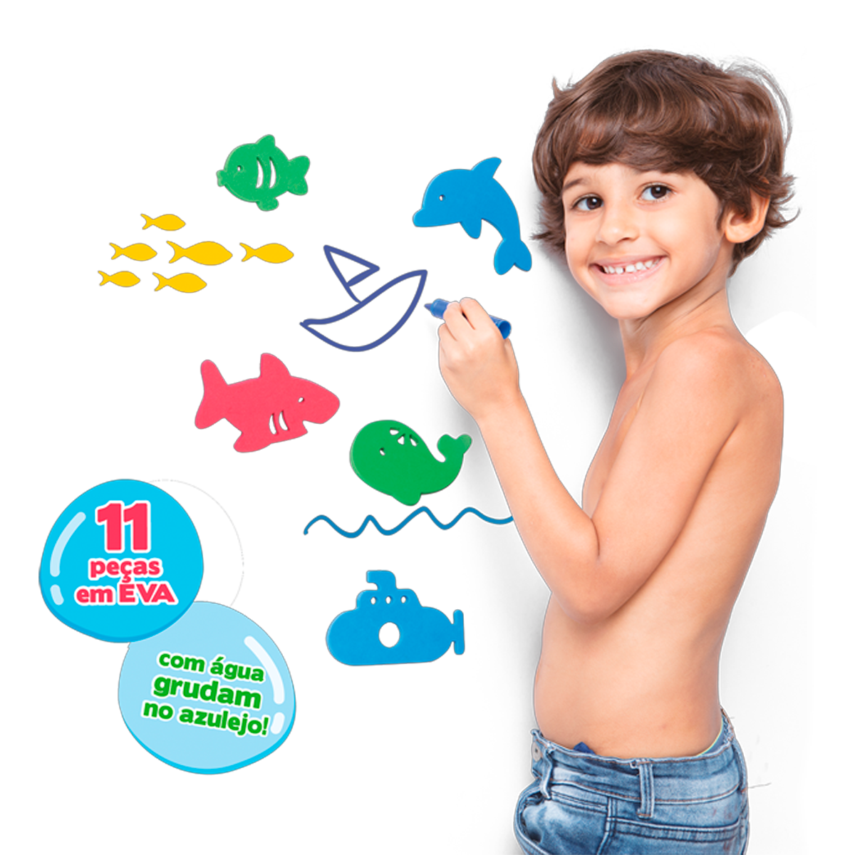 Kit de Brinquedo de Banho de Banho Colorido (+3)