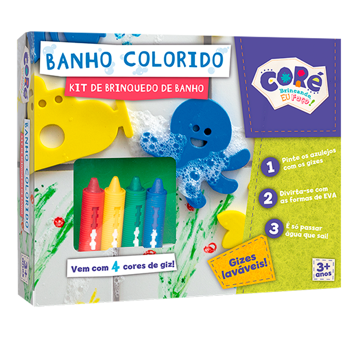 Kit de Brinquedo de Banho de Banho Colorido (+3)