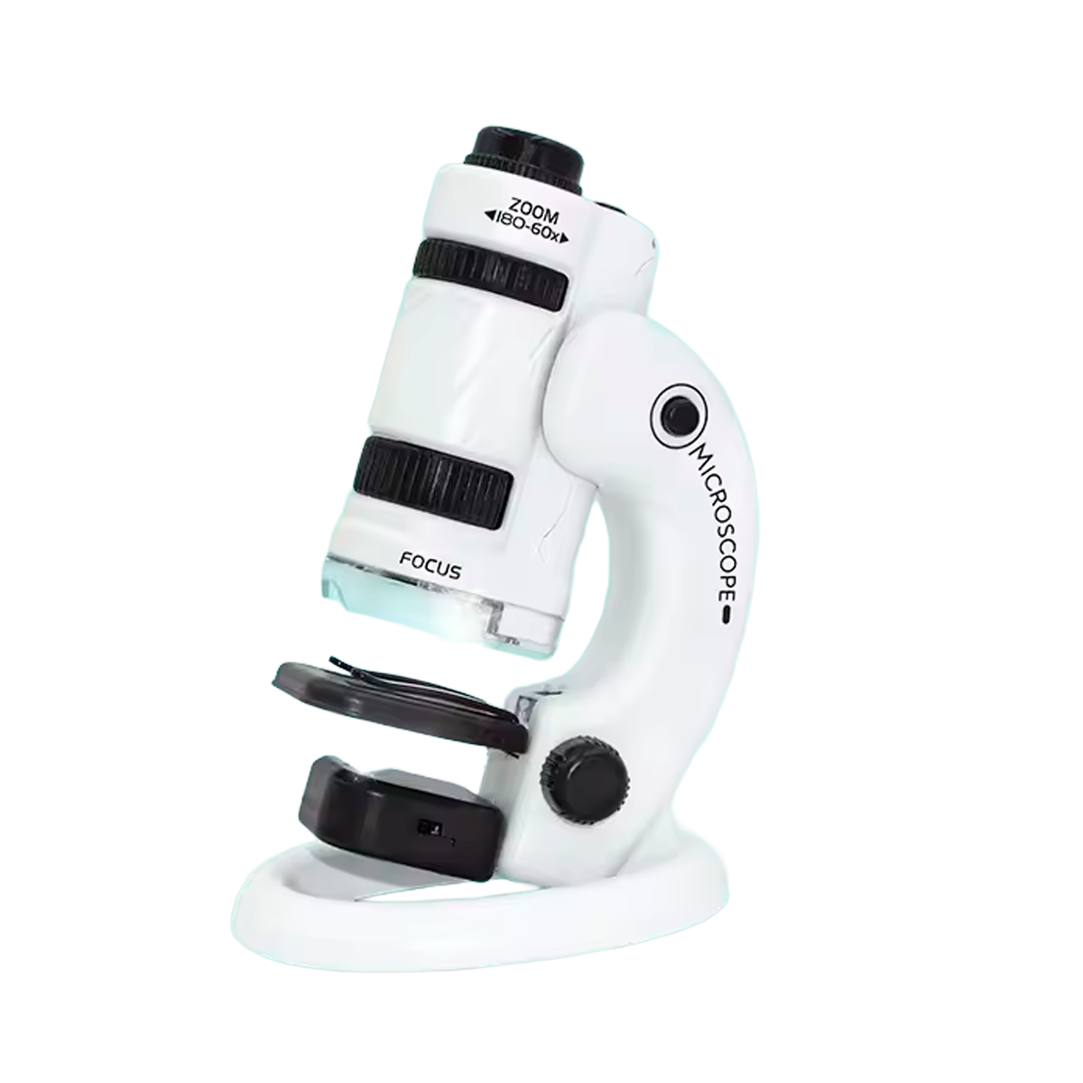 Kit de Microscópio Portátil 60×-120×/180× para Aprendizado Científico (+6)