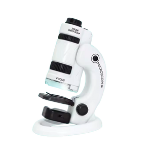 Kit de Microscópio Portátil 60×-120×/180× para Aprendizado Científico (+6)