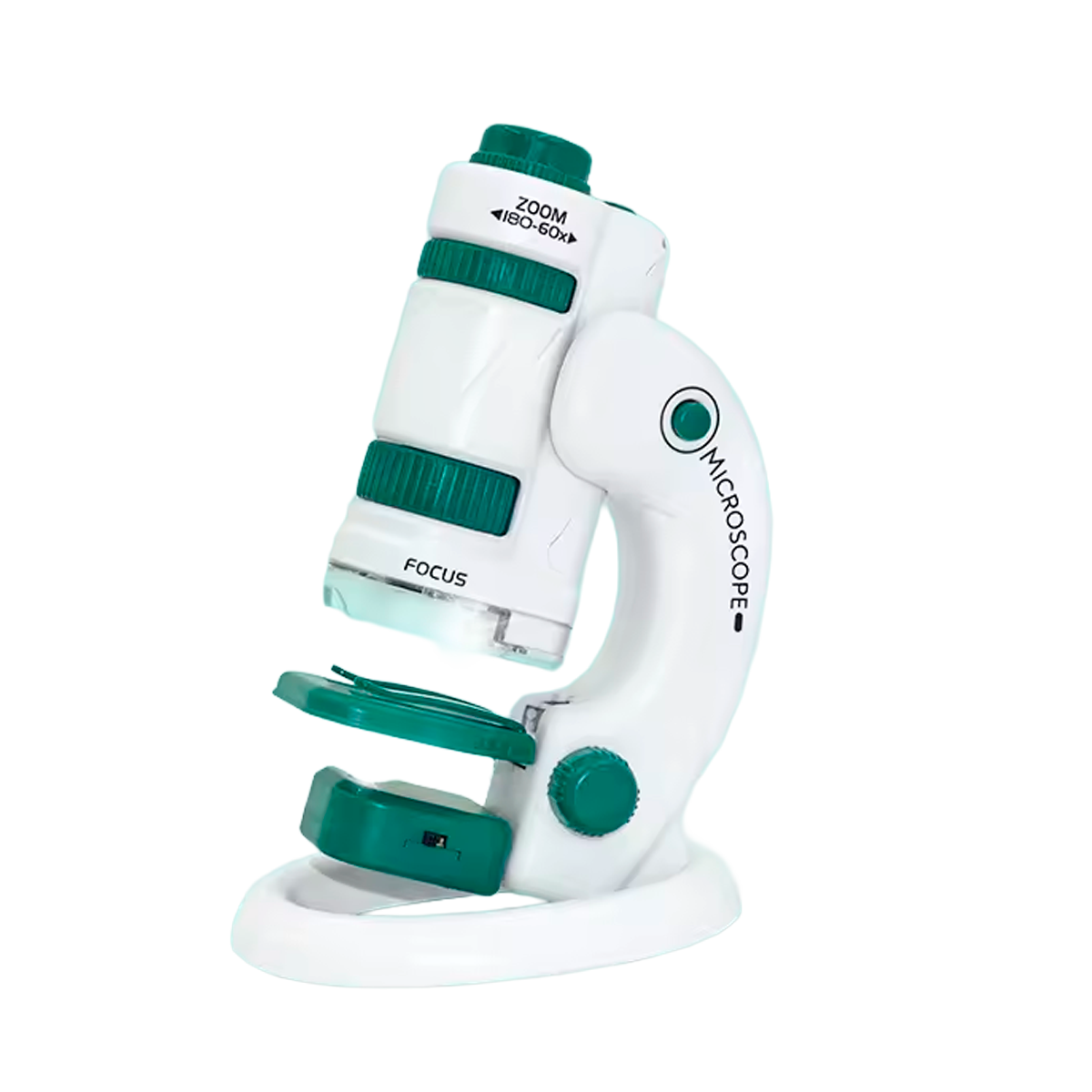 Kit de Microscópio Portátil 60×-120×/180× para Aprendizado Científico (+6)