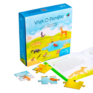 Livro com Quebra-Cabeça - Viva o Pampa de 24 Peças (+4)