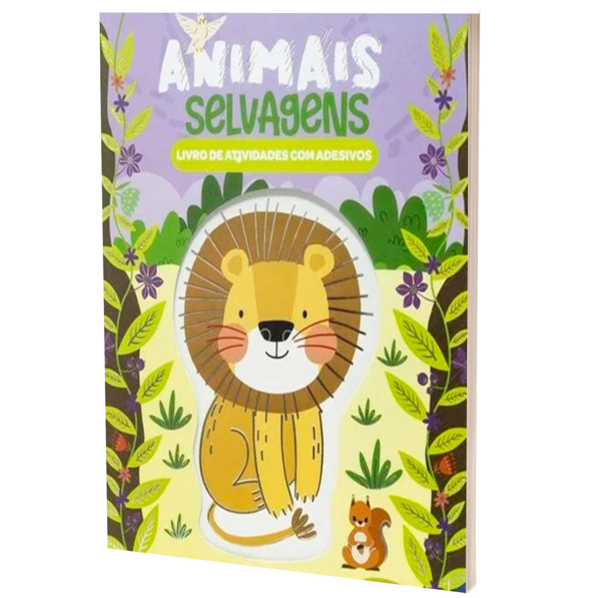 Livro de Animais Selvagens com Adesivos (+5)