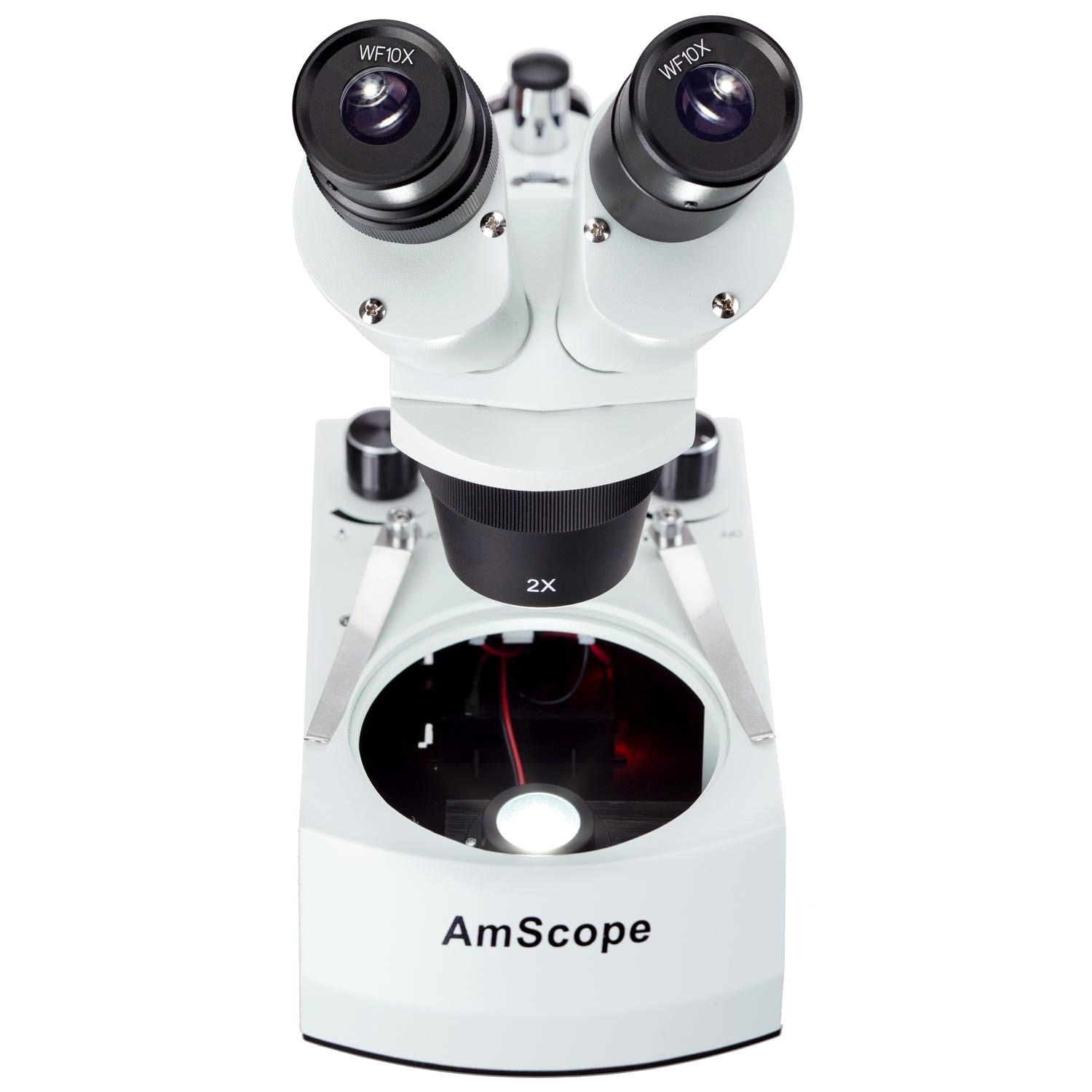 Microscópio Estéreo Binocular AmScope com Luz LED 20X–40X