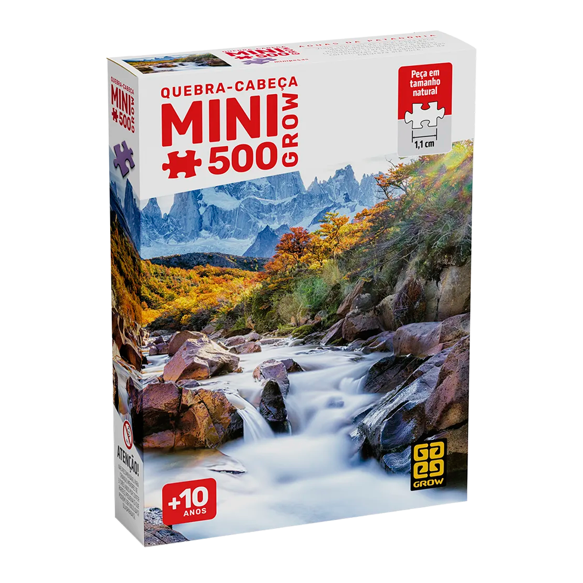 Mini Quebra-Cabeça para Crianças - Águas da Patagônia - 500 Peças (+10)