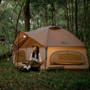 Naturehike-MG Barraca Hexagonal Estrutura Integrada 1 Porta 3 Janelas À Prova D 'Água Acampamento Ao Ar Livre NH21ZP001