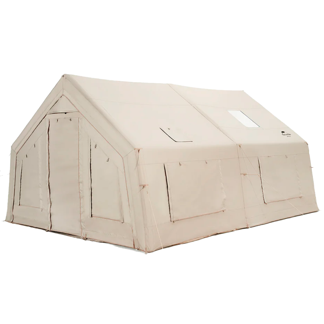 Naturehike 17.2 Grande Tenda Inflável Cabine Familiar 1 Quarto 1 Sala de Estar com Lareira Camping Glamping