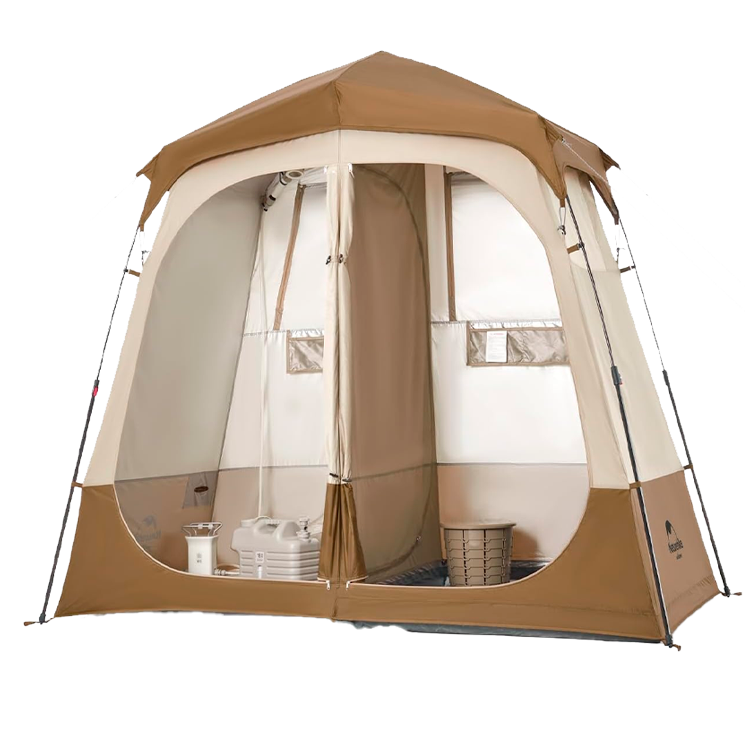 Naturehike Barraca Automática Chuveiro Separação Seca e Molhada Acampamento Viagem Camarim Abrigo Banheiro Portátil