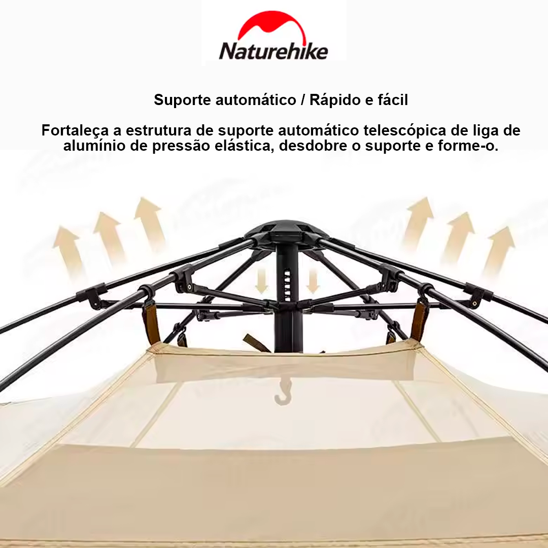 Naturehike Barraca Automática Chuveiro Separação Seca e Molhada Acampamento Viagem Camarim Abrigo Banheiro Portátil