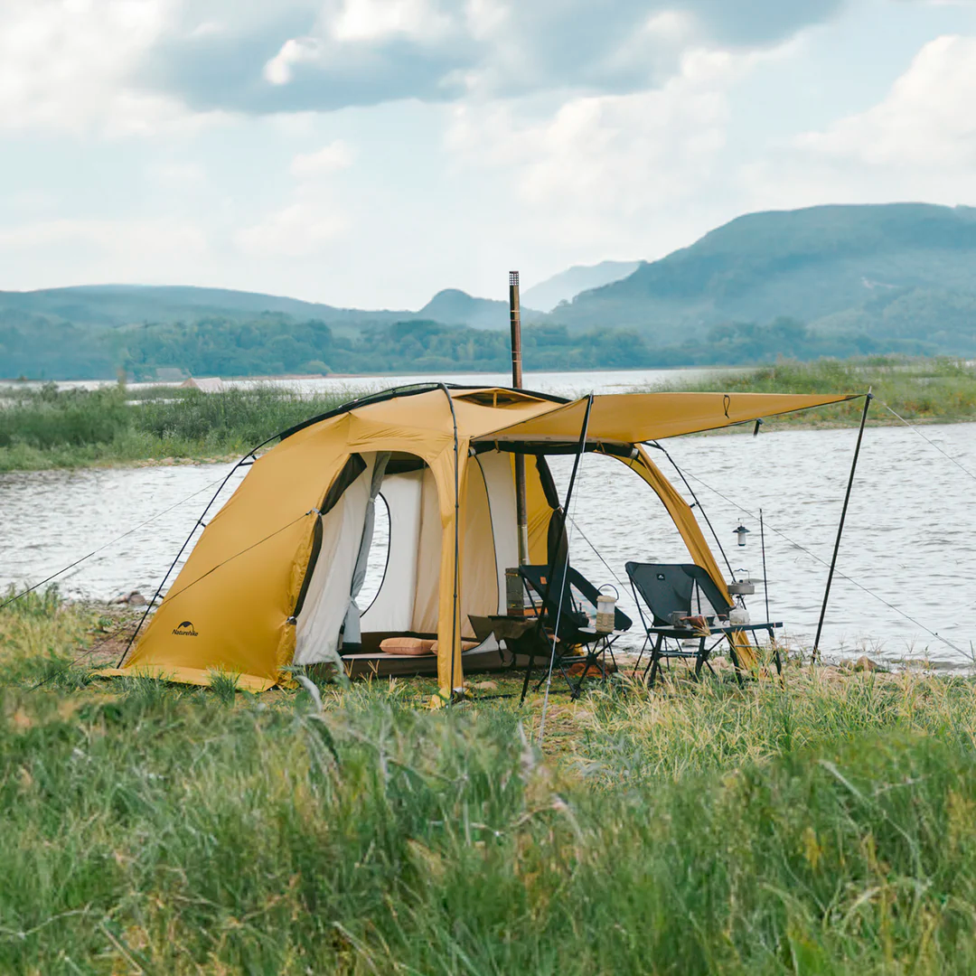 Tenda de Acampamento Naturehike DUNE 7.6 com um Quarto e um Salão