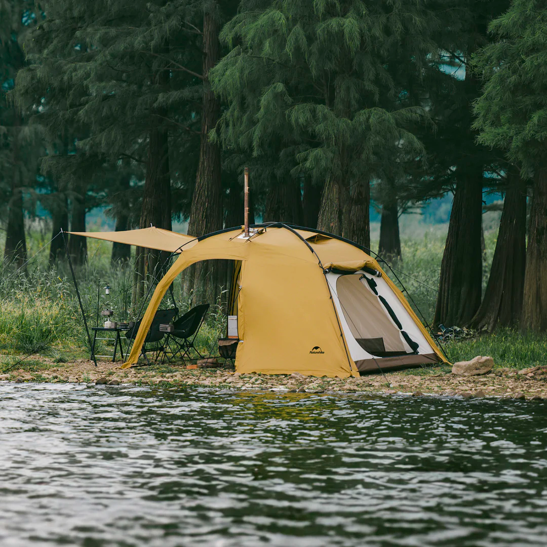 Tenda de Acampamento Naturehike DUNE 7.6 com um Quarto e um Tenda de Acampamento Naturehike DUNE 7.6 com um Quarto e um