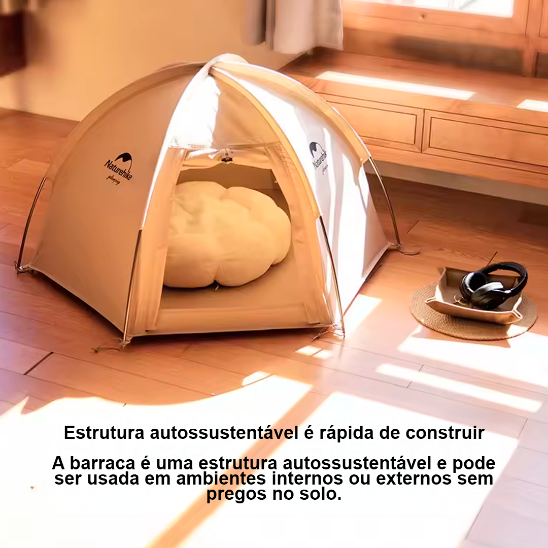 Naturehike Mini Tenda Hexagonal para Animais de Estimação Autossustentável de Algodão Respirável À Prova D 'Água Portátil para Cães e Gatos