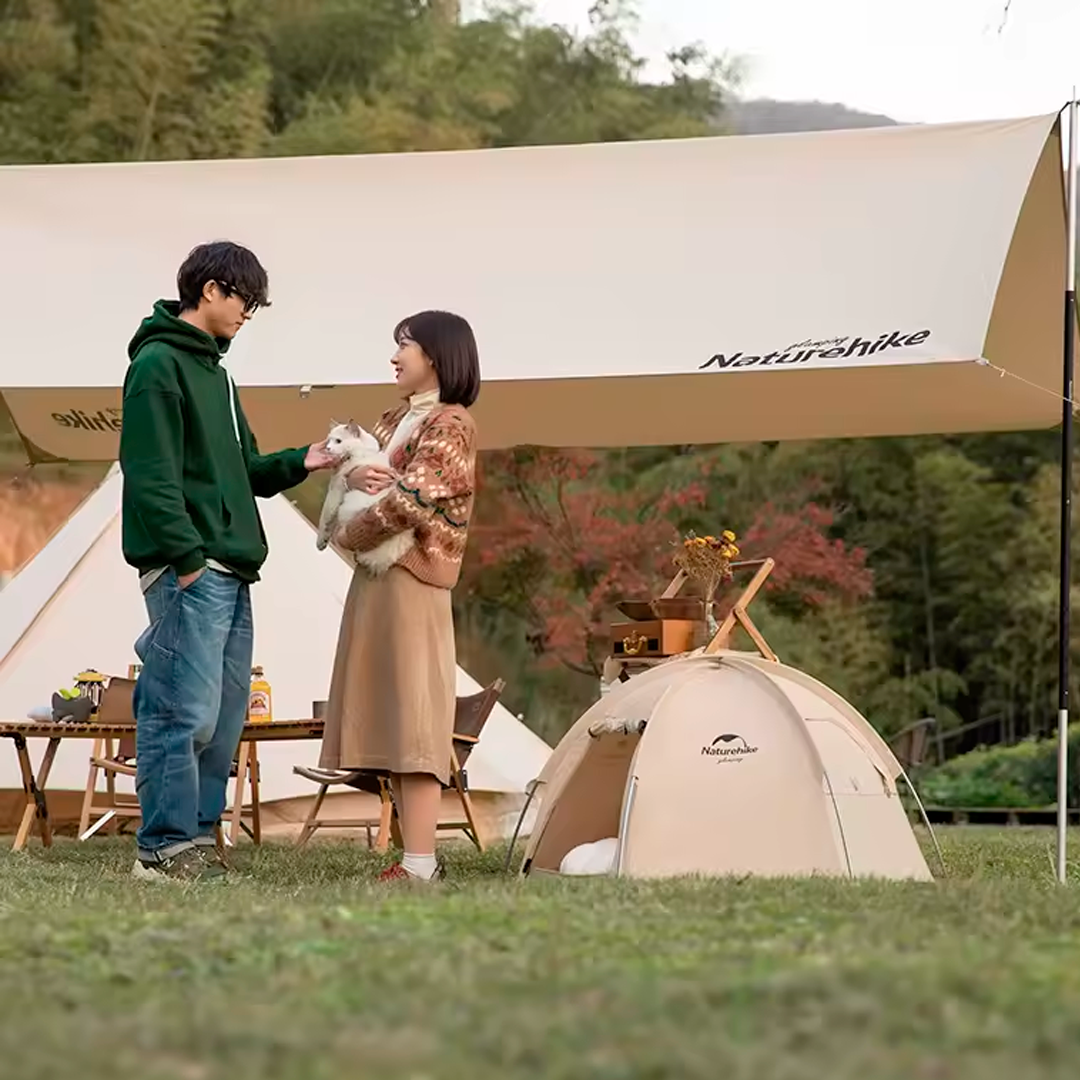 Naturehike Mini Tenda Hexagonal para Animais de Estimação Autossustentável de Algodão Respirável À Prova D 'Água Portátil para Cães e Gatos