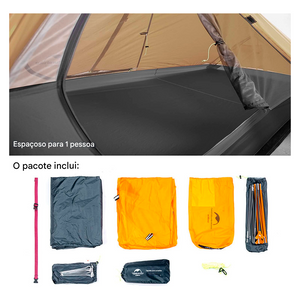 Naturehike Tenda Ultraleve À Prova D 'Água 1 Pessoa Portátil Nylon Praia Ciclismo Caminhada Mochila