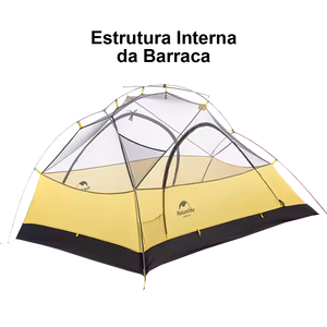 Naturehike Ultraligera 15D Carpa Star River 2 Personas 4 Estaciones Silicona com Huella
