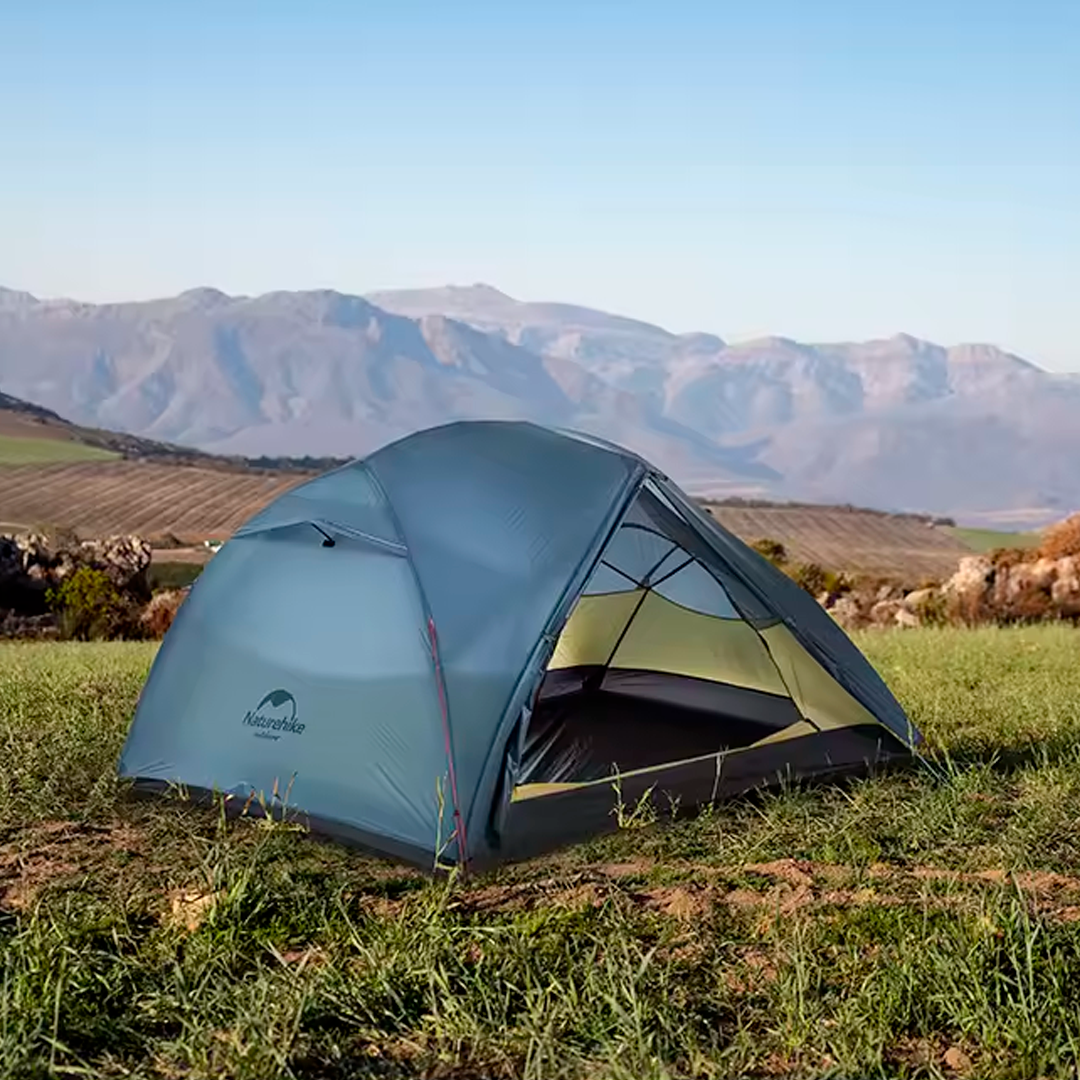 Naturehike Ultraligera 15D Carpa Star River 2 Personas 4 Estaciones Silicona com Huella