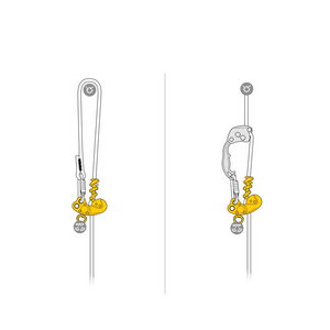 Petzl ZIGZAG PLUS v2019 Descendente mecânico Prusik