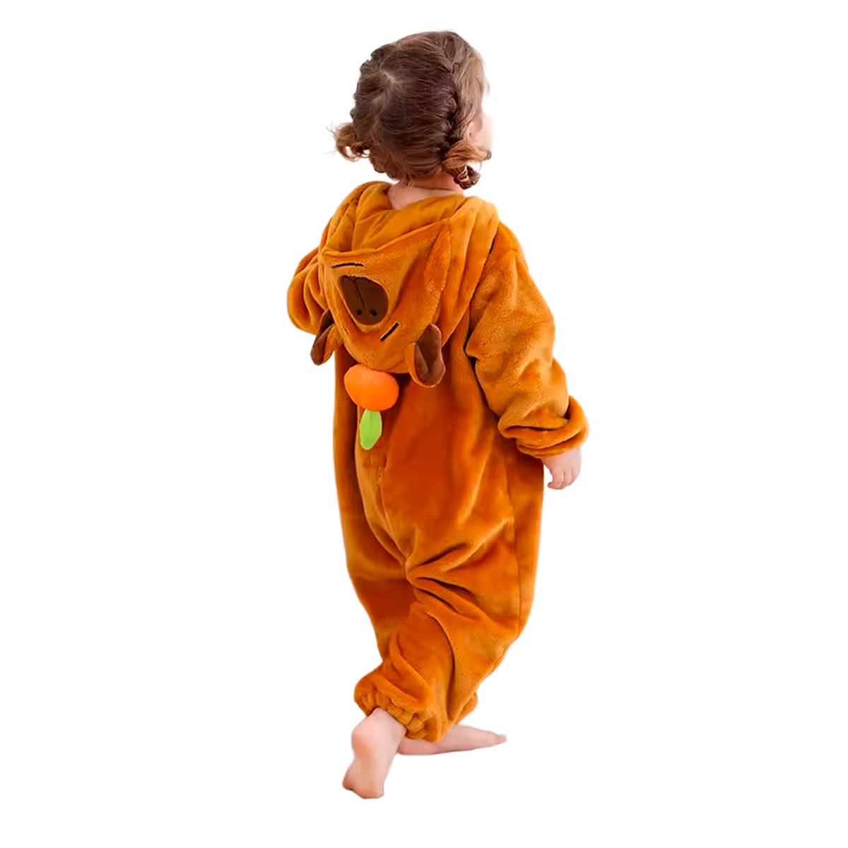 Pijama de Capivara de Pelúcia Macia com Capuz (+3)