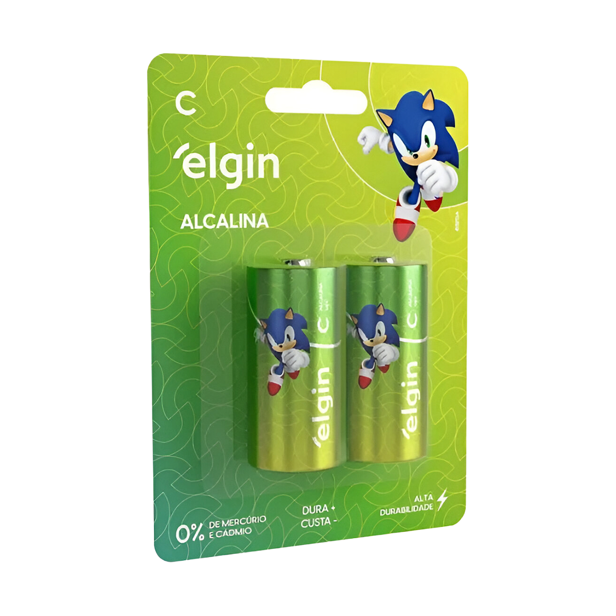 Pilhas Alcalinas Tipo C Elgin Blister com 2 Unidades