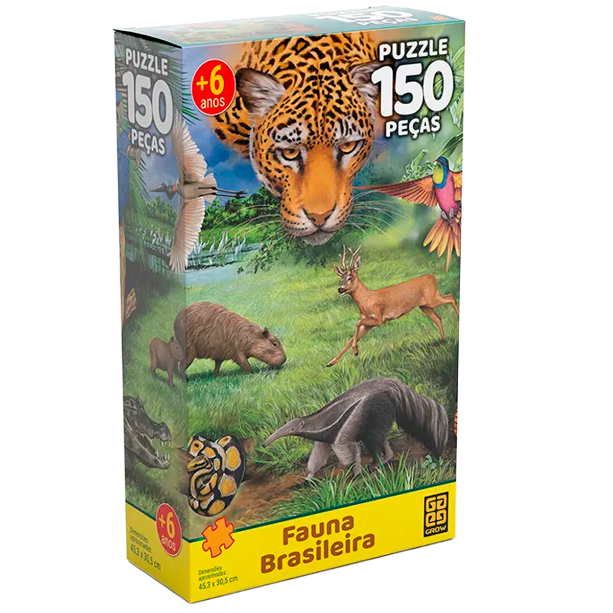 Quebra-Cabeça - Fauna Brasileira de 150 Peças (+6)