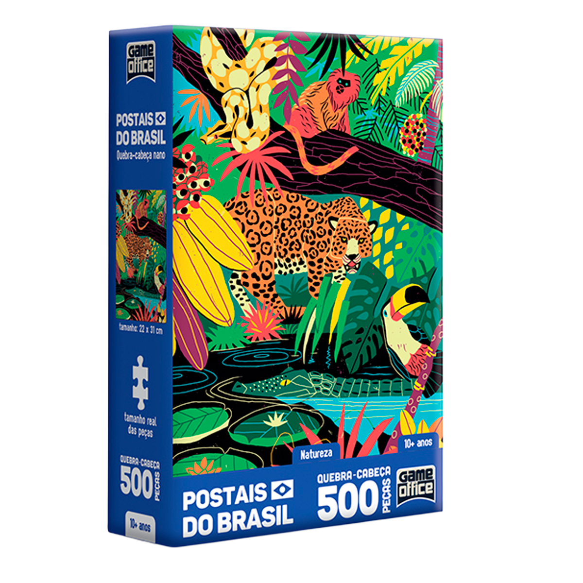 Quebra-Cabeça - Postais do Brasil de Natureza  de 500 peças nano (+10) 