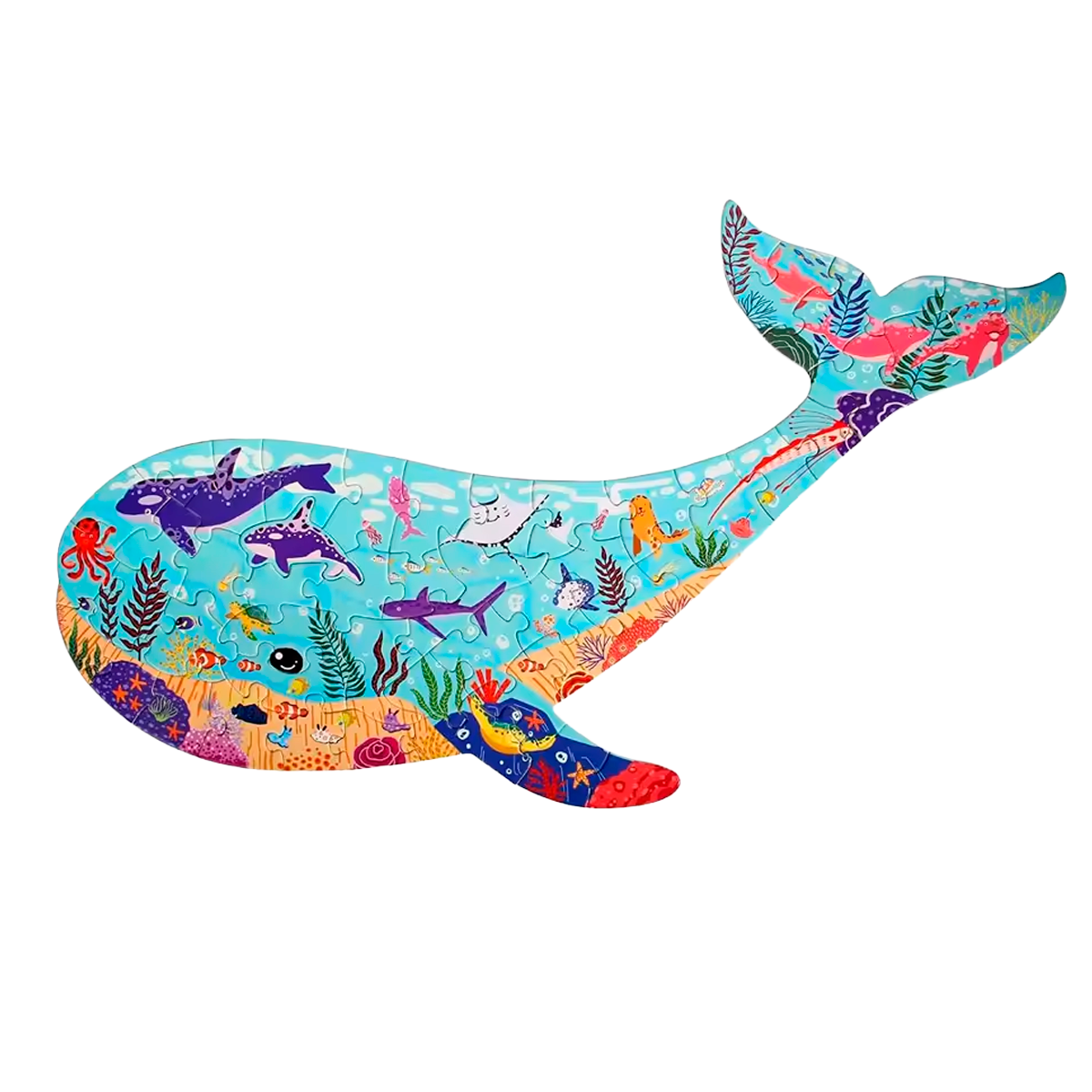 Quebra-Cabeça 3D de Animais Marinhos (+3)