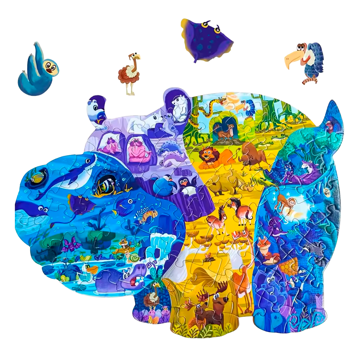 Quebra-Cabeça 3D de Animais Marinhos (+3)