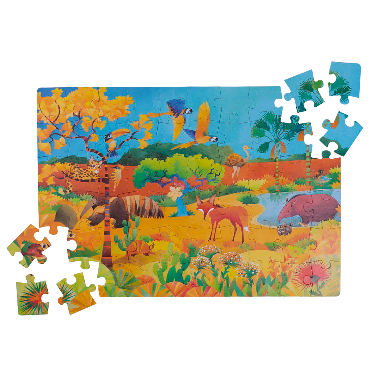 Quebra-Cabeça Gigante de Cerrado de 60 peças (+4)