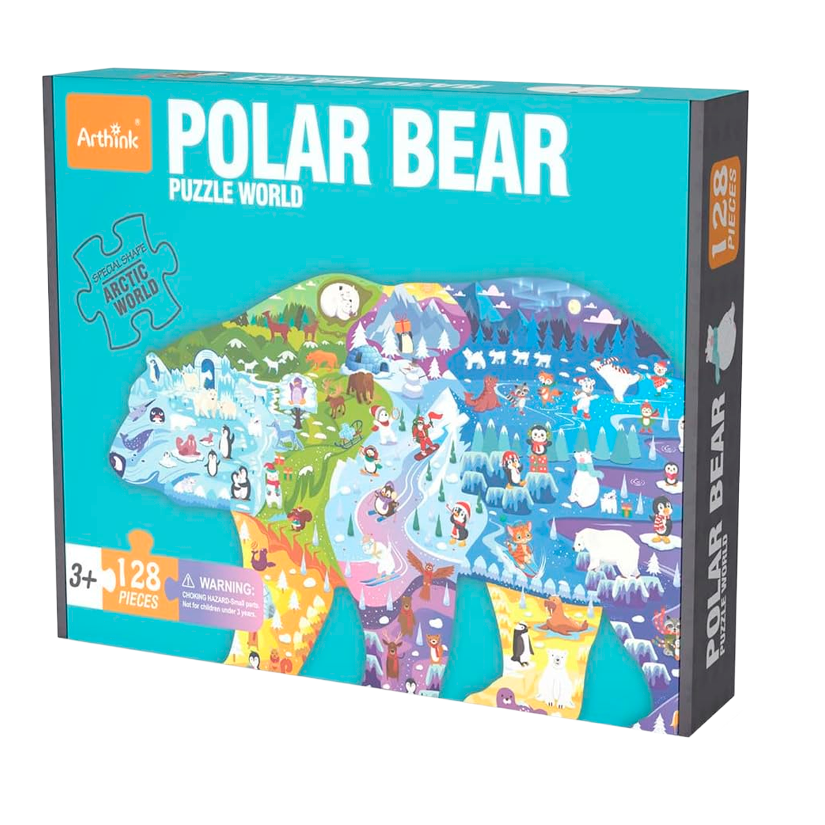 Quebra-Cabeça Irregular de Desenhos Animados de 128 Peças (+4)