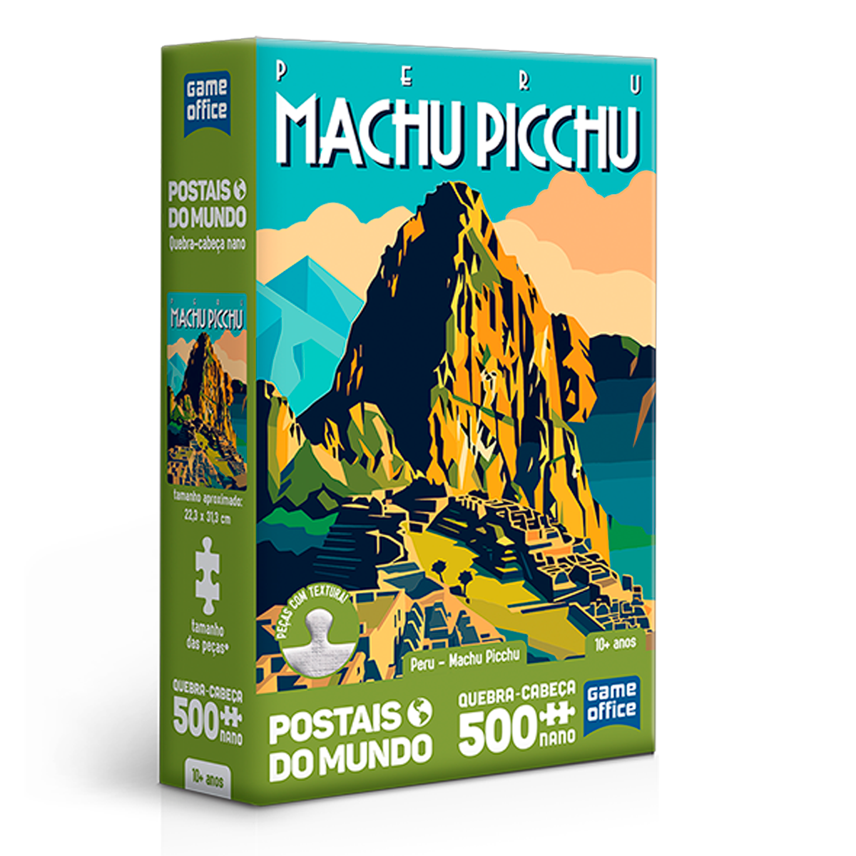 Quebra-Cabeça Postais do Mundo de Peru – Machu Picchu nano de 500 peças (+10)