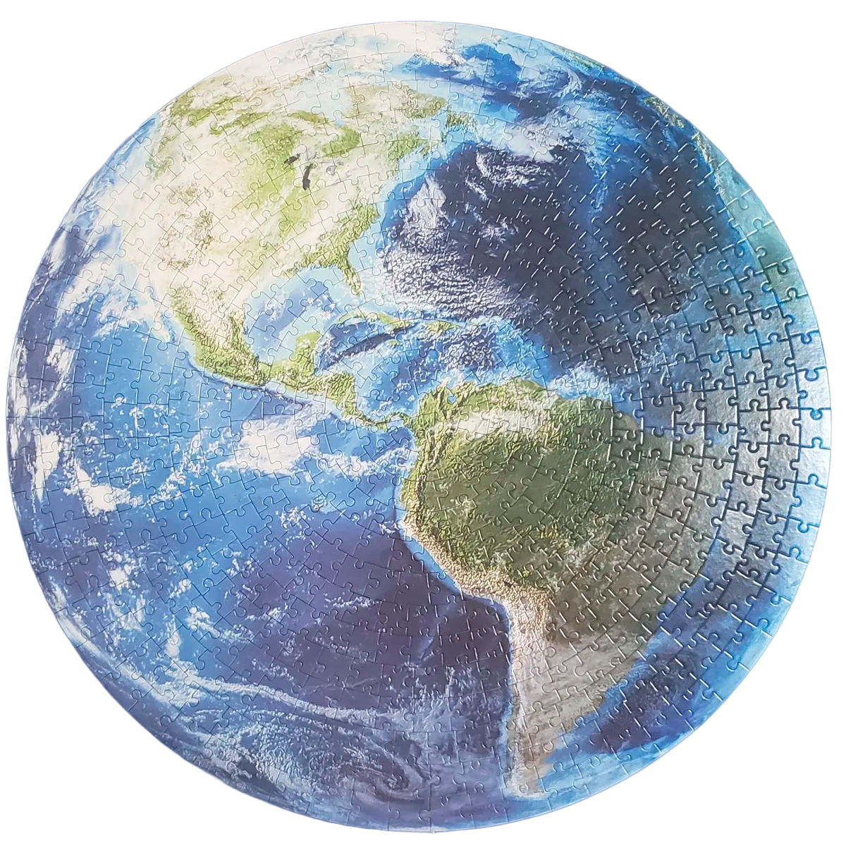 Quebra-Cabeça Redondo do Planeta Terra para Crianças – 500 Peças (+7)