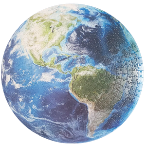 Quebra-Cabeça Redondo do Planeta Terra para Crianças – 500 Peças (+7)