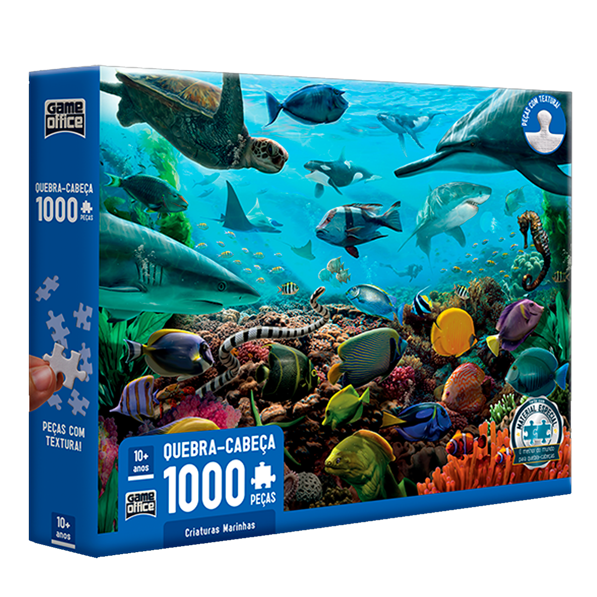 Quebra-Cabeça de Criaturas Marinhas de 1000 peças (+10)