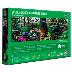 Quebra-Cabeça de Floresta Amazônica de 1500 peças (+12)