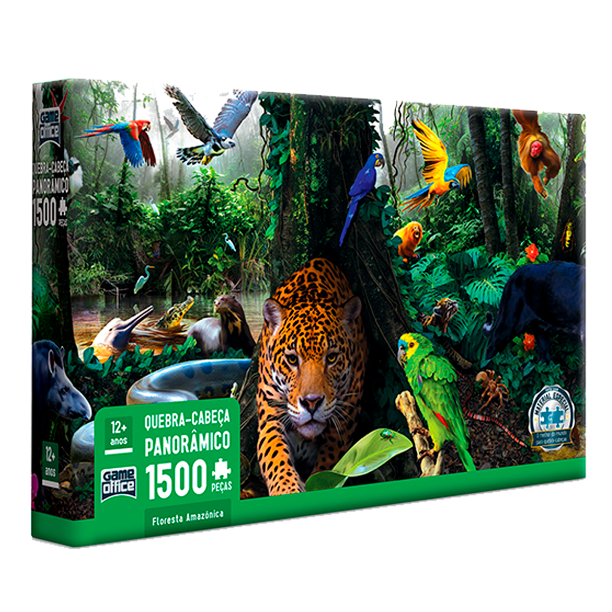 Quebra-Cabeça de Floresta Amazônica de 1500 peças (+12)