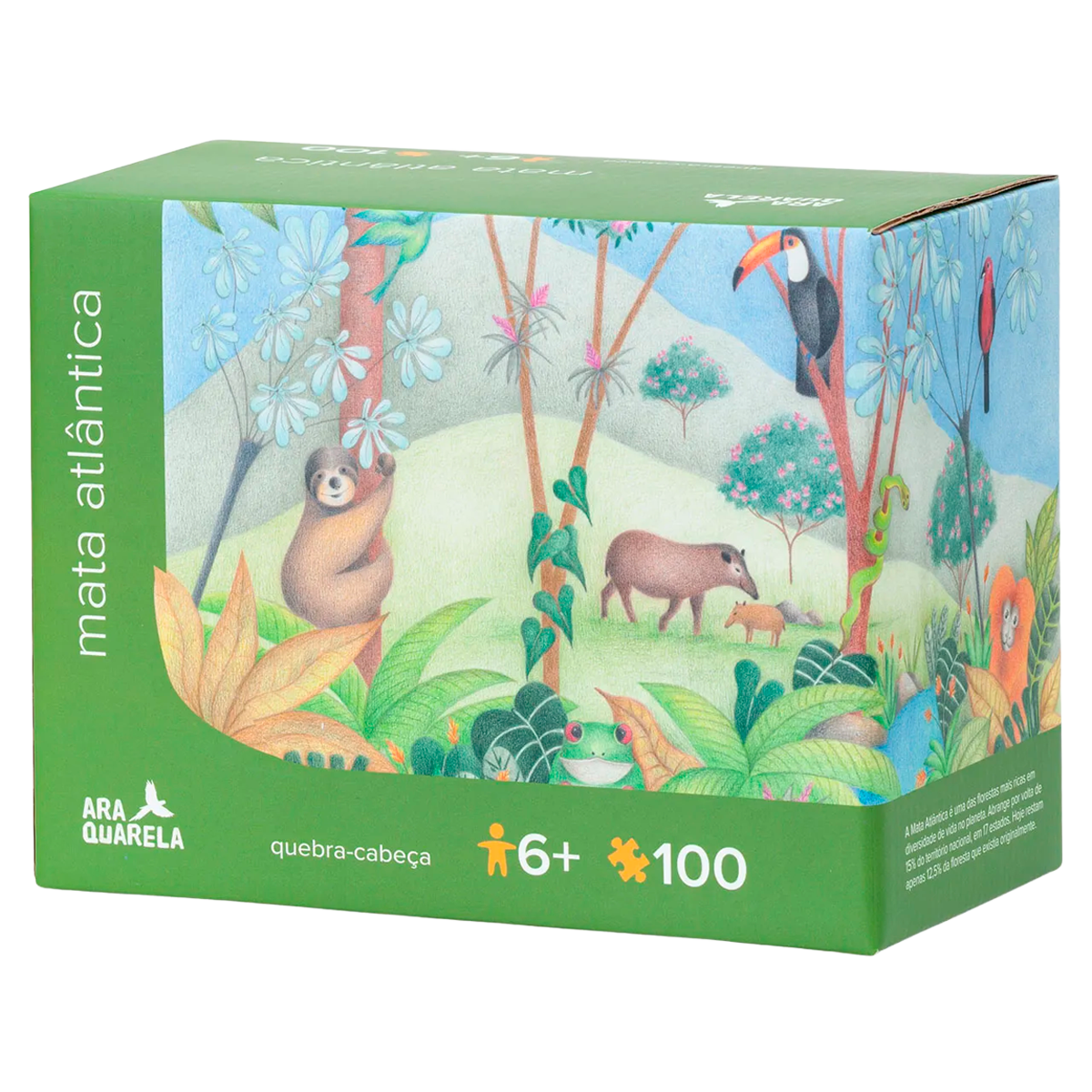 Quebra-Cabeça de Mata Atlântica de 100 peças (+6) 