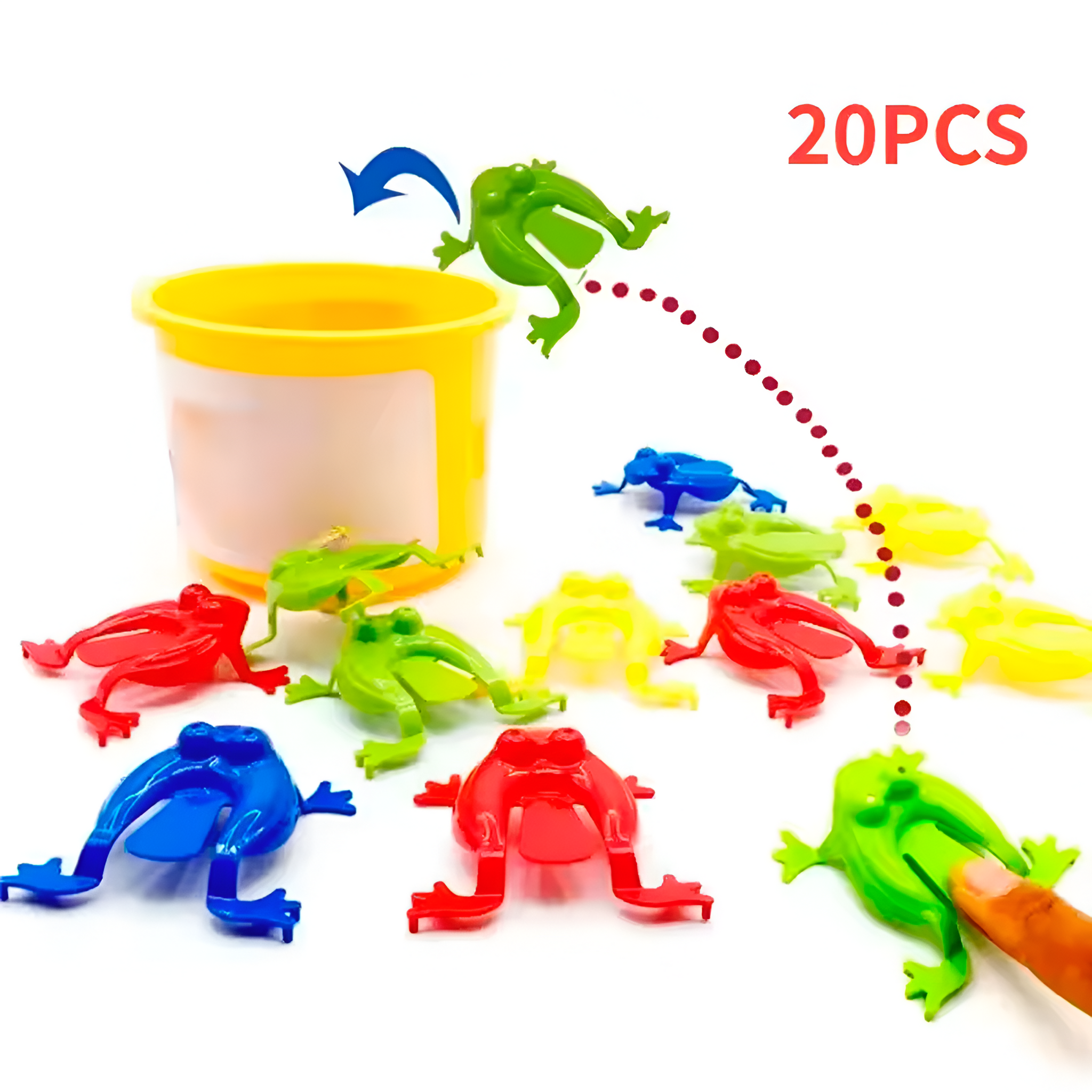 Rãs Saltadoras de Plástico de 20 Peças (+3)