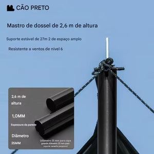 Naturehike BLACKDOG Sun Shelter para 10-16 pessoas para a praia.