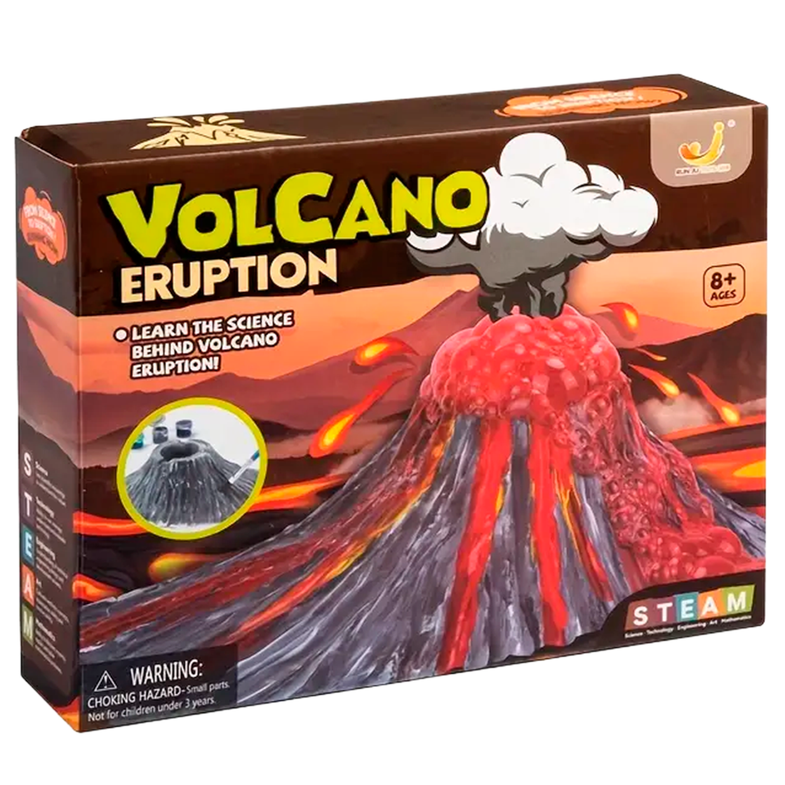 Conjunto Criativo de Experimento de Erupção Vulcânica (+5)