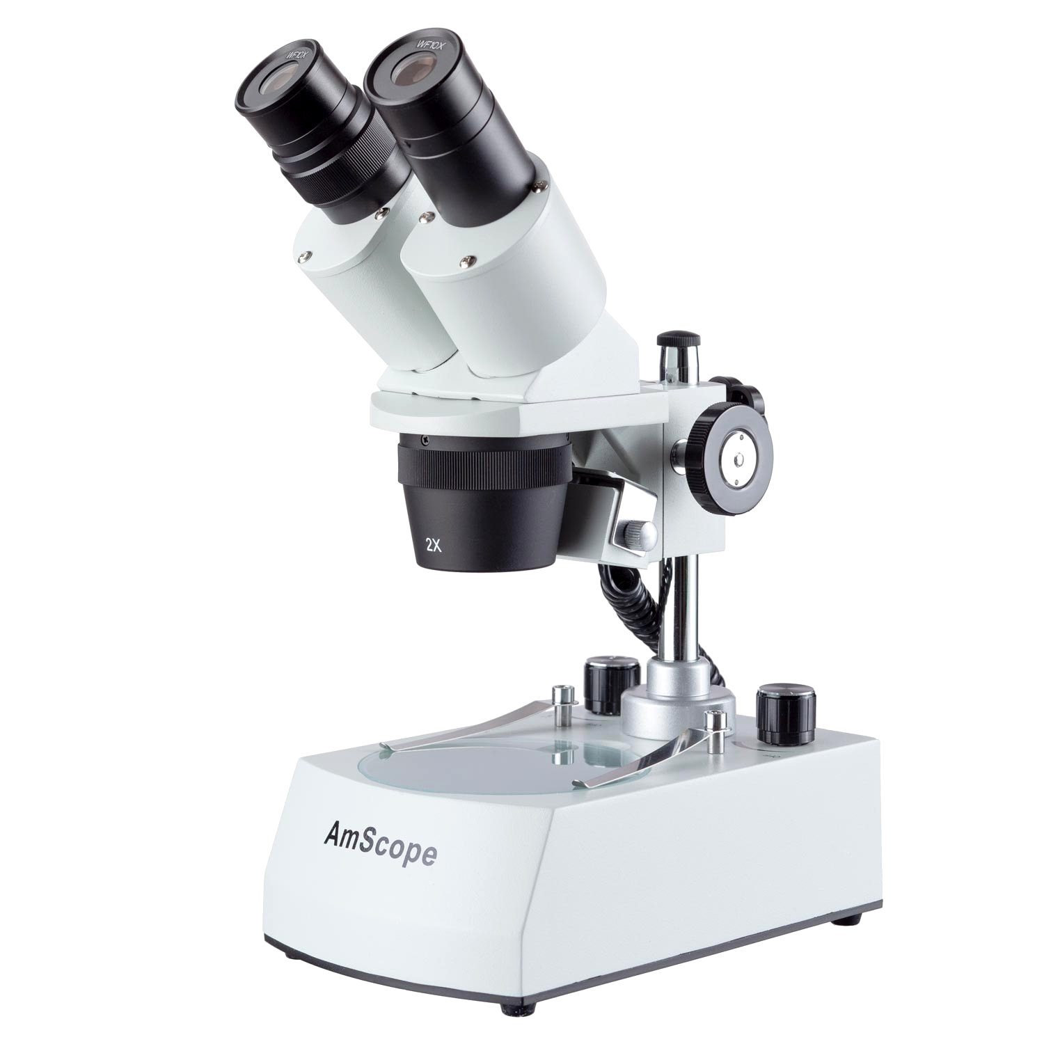 Microscópio Estéreo Binocular AmScope com Luz LED 20X–40X