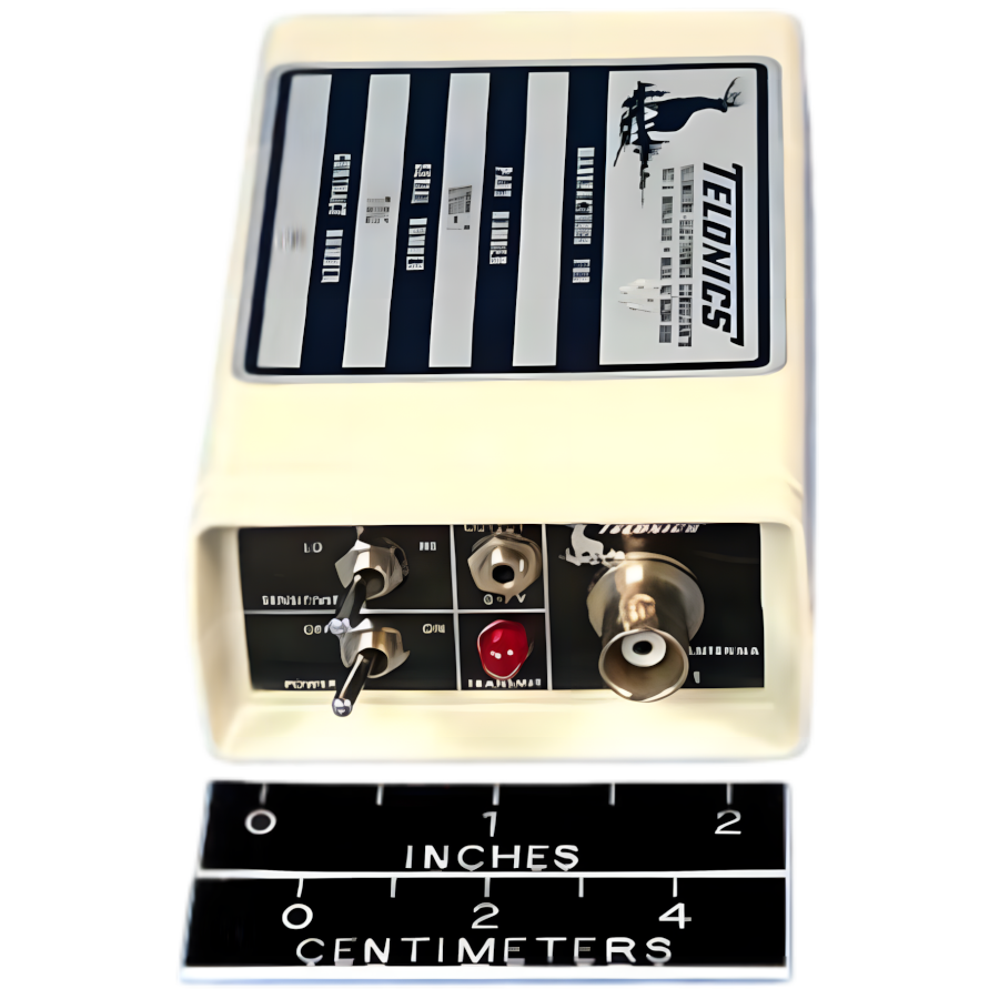 Receptor de Teste Telonics TVR-1 para Transmissores VHF 145–170 MHz com Indicador Visual e Saída de Pulso