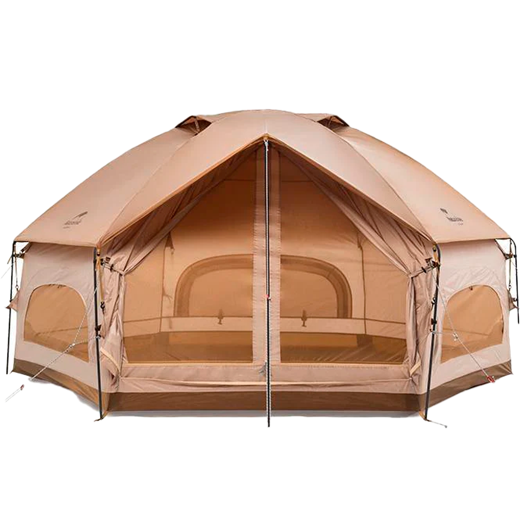 Tenda Mongol Yurt Hexagonal 4 Pessoas 4 Estações à Prova d'água Pré-fabricada