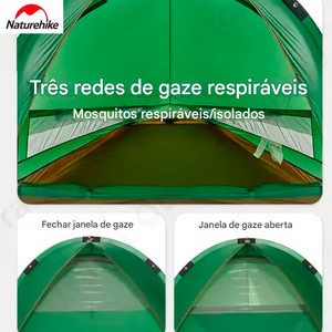 Tenda Ultraleve Naturehike 20D Nylon À Prova D 'Água 2 Pessoas 4 Estações Camping Trekking Portátil