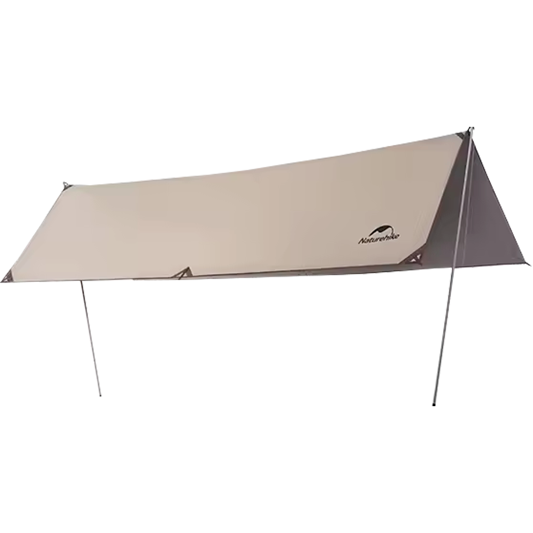 Tenda de Sombra Naturehike para 8-12 Pessoas Impermeável com Revestimento Preto 150D para Camping e Praia