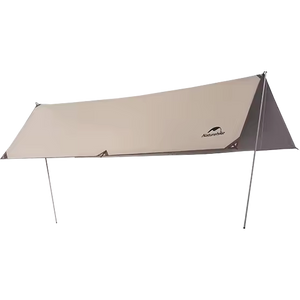 Tenda de Sombra Naturehike para 8-12 Pessoas Impermeável com Revestimento Preto 150D para Camping e Praia